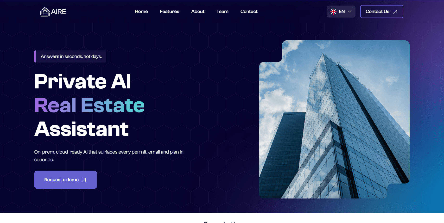 AI-RE Landing Page